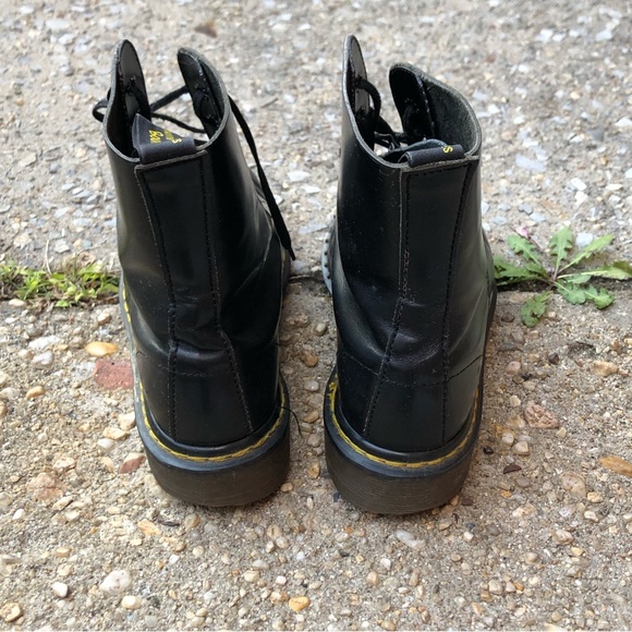 Dr. Martens Black Lace Up Combat Boots - Picture 12 of 16